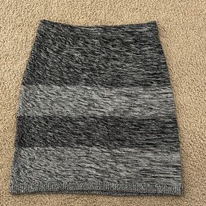 LOFT knit striped Gray Women's Skirt